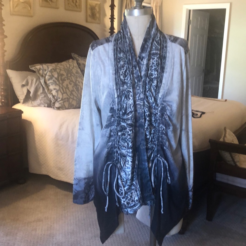 Cardigan swing top